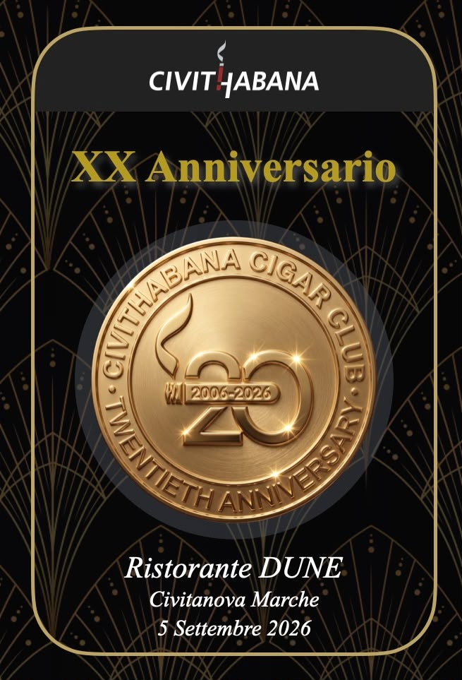 XX Anniversario CivitHabana, Ristorante Dune, Civitanova Marche, 5 settembre 2026