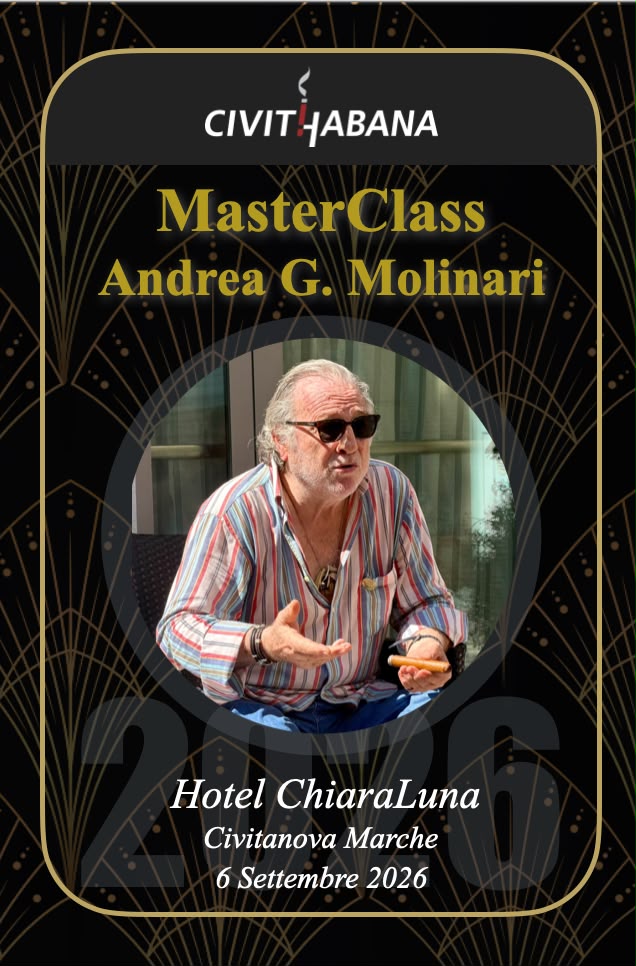 Masterclass con Andrea G. Molinari, Hotel ChiaraLuna, Civitanova Marche, 6 settembre 2026